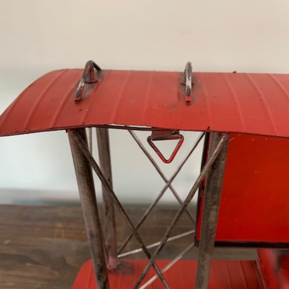 Vintage-Style Red Biplane Picture Frame - Picture 5 of 8